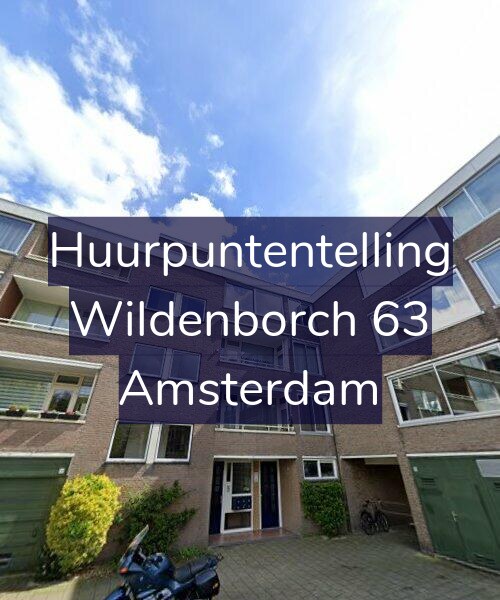 Foto gevel Huurpuntentelling voor Wildenborch 63, Amsterdam