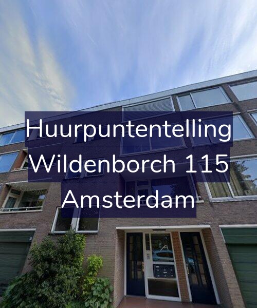 Foto gevel Huurpuntentelling voor Wildenborch 115, Amsterdam