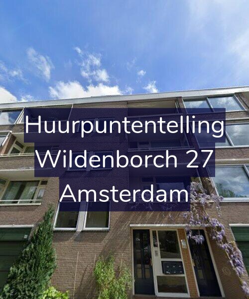 Foto gevel Huurpuntentelling voor Wildenborch 27, Amsterdam