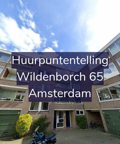 Foto gevel Huurpuntentelling voor Wildenborch 65, Amsterdam