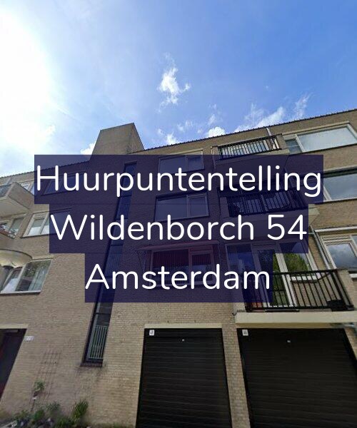 Foto gevel Huurpuntentelling voor Wildenborch 54, Amsterdam