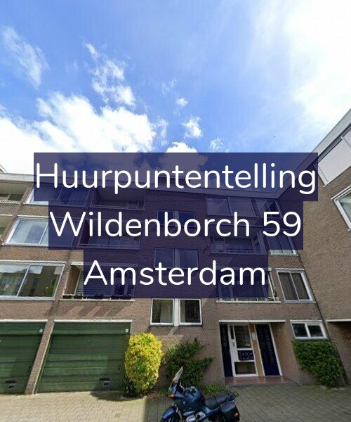 Foto gevel Huurpuntentelling voor Wildenborch 59, Amsterdam