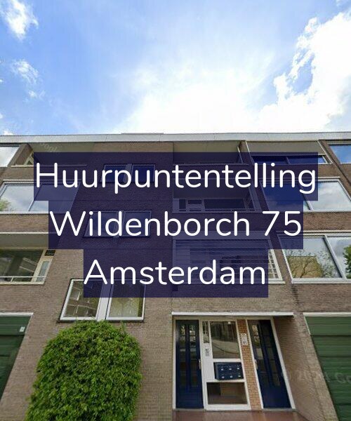 Foto gevel Huurpuntentelling voor Wildenborch 75, Amsterdam