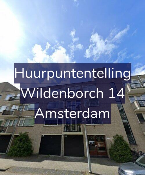 Foto gevel Huurpuntentelling voor Wildenborch 14, Amsterdam