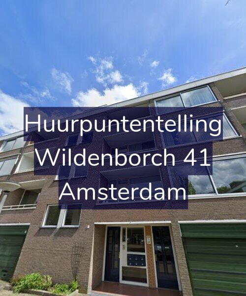 Foto gevel Huurpuntentelling voor Wildenborch 41, Amsterdam