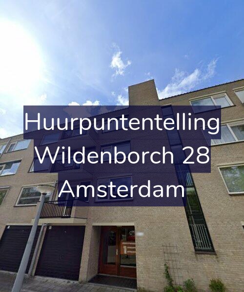 Foto gevel Huurpuntentelling voor Wildenborch 28, Amsterdam