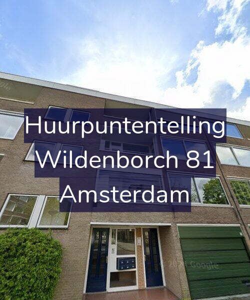 Foto gevel Huurpuntentelling voor Wildenborch 81, Amsterdam