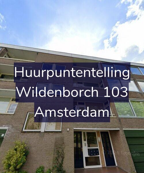 Foto gevel Huurpuntentelling voor Wildenborch 103, Amsterdam