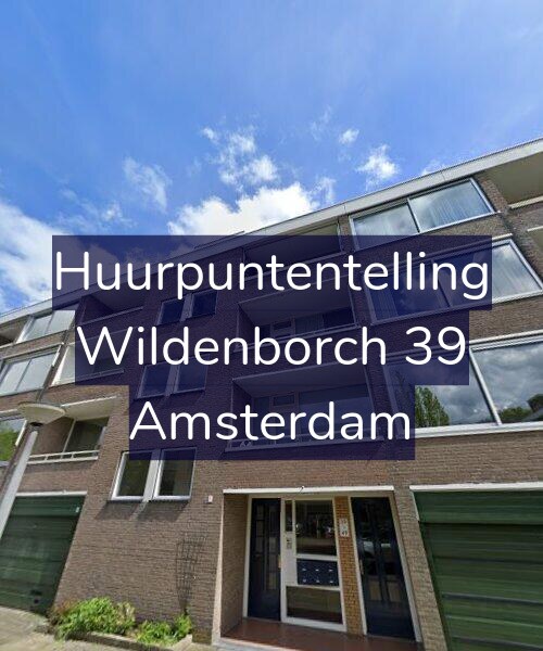 Foto gevel Huurpuntentelling voor Wildenborch 39, Amsterdam