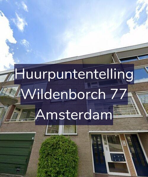 Foto gevel Huurpuntentelling voor Wildenborch 77, Amsterdam