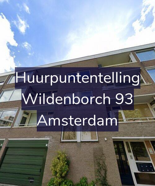 Foto gevel Huurpuntentelling voor Wildenborch 93, Amsterdam