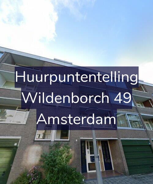 Foto gevel Huurpuntentelling voor Wildenborch 49, Amsterdam