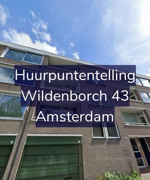 Foto gevel Huurpuntentelling voor Wildenborch 43, Amsterdam