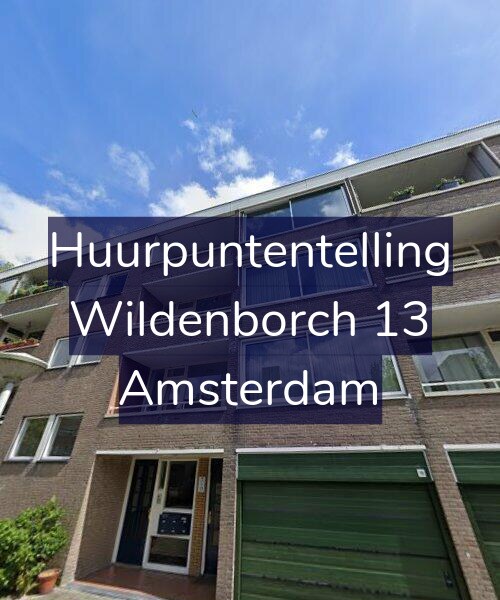 Foto gevel Huurpuntentelling voor Wildenborch 13, Amsterdam