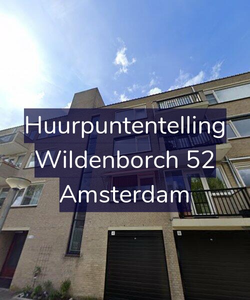 Foto gevel Huurpuntentelling voor Wildenborch 52, Amsterdam