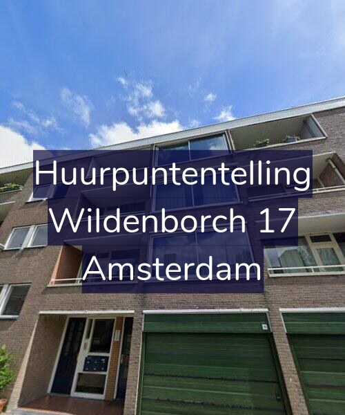 Foto gevel Huurpuntentelling voor Wildenborch 17, Amsterdam