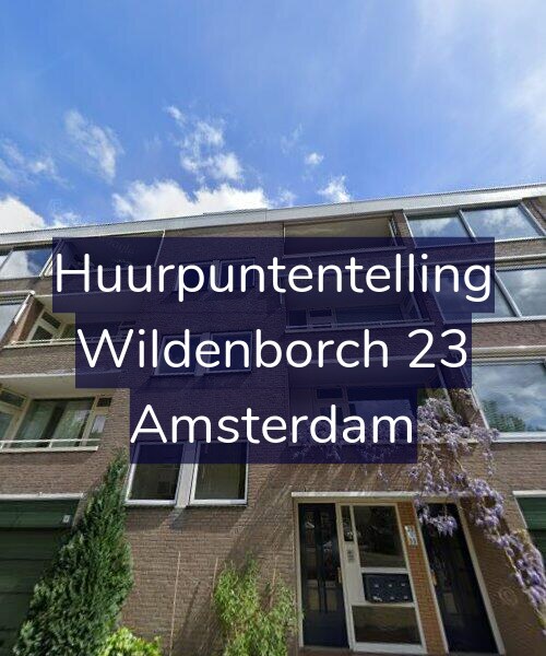 Foto gevel Huurpuntentelling voor Wildenborch 23, Amsterdam