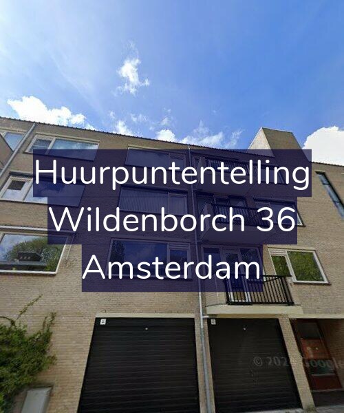 Foto gevel Huurpuntentelling voor Wildenborch 36, Amsterdam