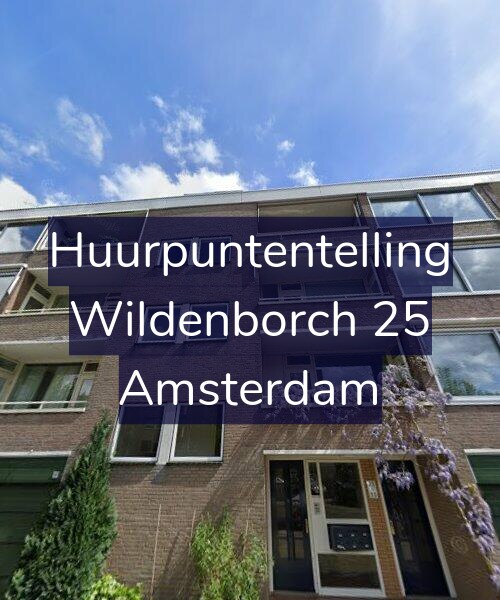 Foto gevel Huurpuntentelling voor Wildenborch 25, Amsterdam