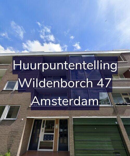 Foto gevel Huurpuntentelling voor Wildenborch 47, Amsterdam