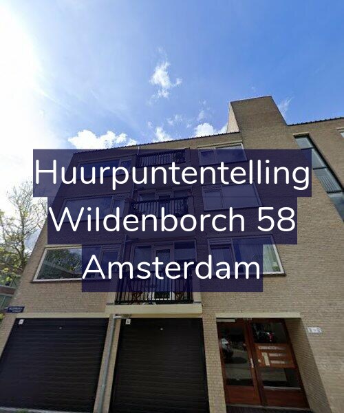 Foto gevel Huurpuntentelling voor Wildenborch 58, Amsterdam