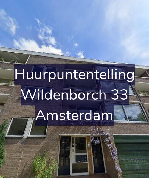 Foto gevel Huurpuntentelling voor Wildenborch 33, Amsterdam