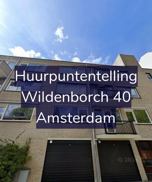 Foto gevel Huurpuntentelling voor Wildenborch 40, Amsterdam