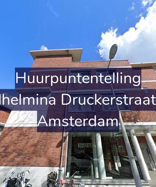 Foto gevel Huurpuntentelling voor Wilhelmina Druckerstraat 82, Amsterdam