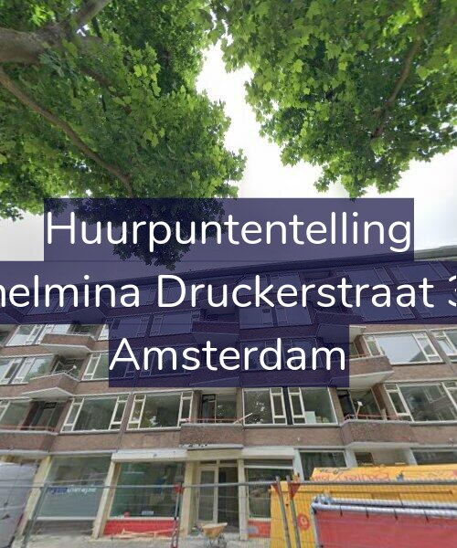 Foto gevel Huurpuntentelling voor Wilhelmina Druckerstraat 33-3, Amsterdam