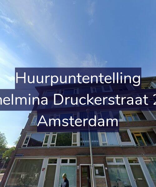 Foto gevel Huurpuntentelling voor Wilhelmina Druckerstraat 21-2, Amsterdam