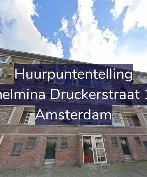 Foto gevel Huurpuntentelling voor Wilhelmina Druckerstraat 13-4, Amsterdam