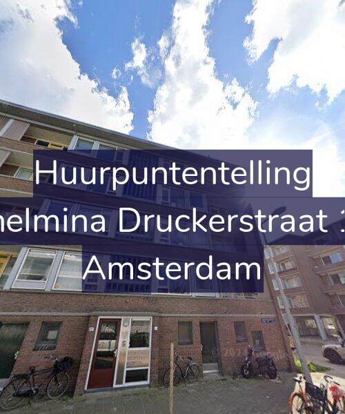 Foto gevel Huurpuntentelling voor Wilhelmina Druckerstraat 19-1, Amsterdam