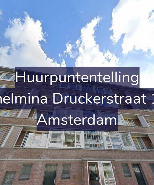 Foto gevel Huurpuntentelling voor Wilhelmina Druckerstraat 13-3, Amsterdam