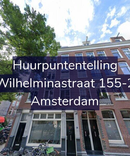Foto gevel Huurpuntentelling voor Wilhelminastraat 155-2, Amsterdam