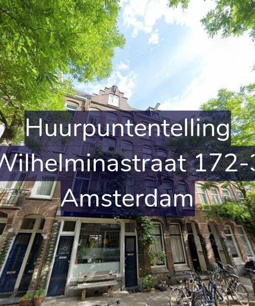 Foto gevel Huurpuntentelling voor Wilhelminastraat 172-3, Amsterdam