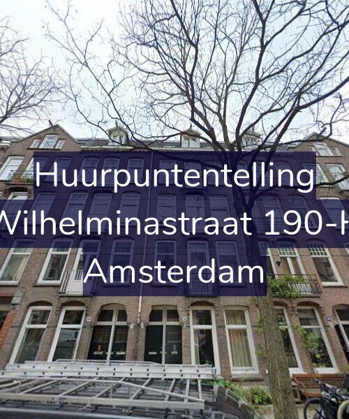 Foto gevel Huurpuntentelling voor Wilhelminastraat 190-H, Amsterdam