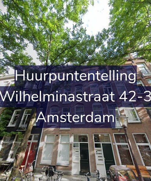 Foto gevel Huurpuntentelling voor Wilhelminastraat 42-3, Amsterdam