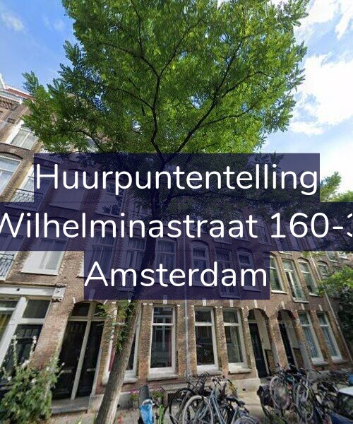 Foto gevel Huurpuntentelling voor Wilhelminastraat 160-3, Amsterdam