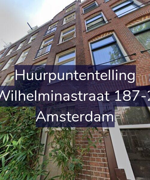 Foto gevel Huurpuntentelling voor Wilhelminastraat 187-2, Amsterdam