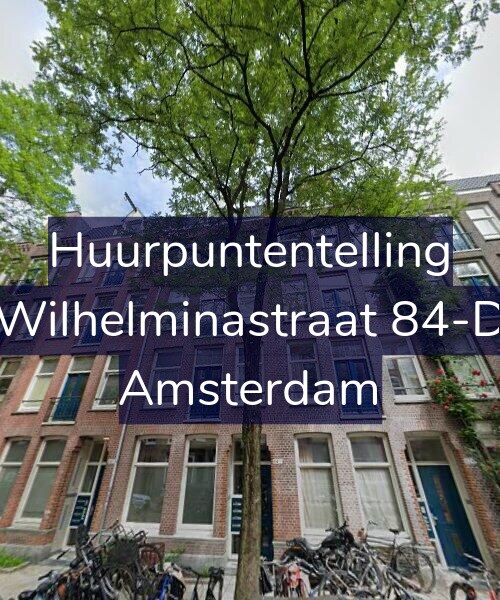 Foto gevel Huurpuntentelling voor Wilhelminastraat 84-D, Amsterdam