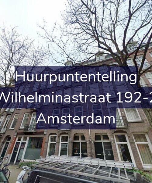 Foto gevel Huurpuntentelling voor Wilhelminastraat 192-2, Amsterdam