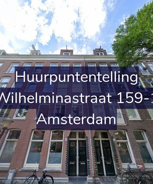 Foto gevel Huurpuntentelling voor Wilhelminastraat 159-1, Amsterdam