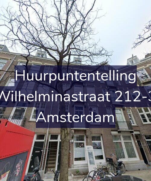 Foto gevel Huurpuntentelling voor Wilhelminastraat 212-3, Amsterdam