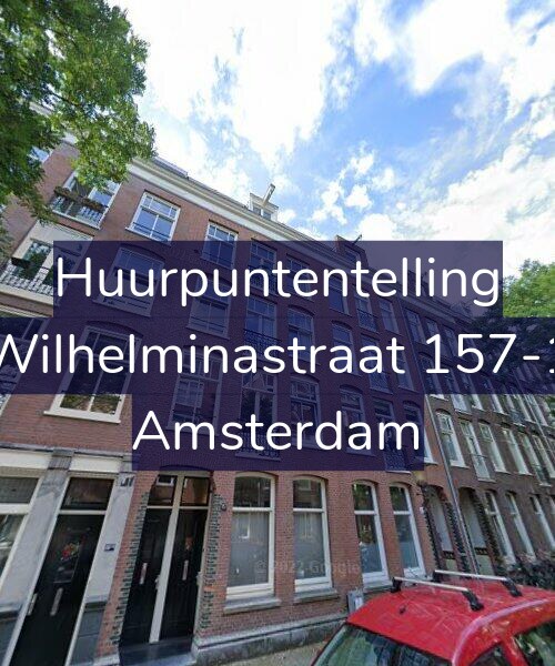 Foto gevel Huurpuntentelling voor Wilhelminastraat 157-1, Amsterdam