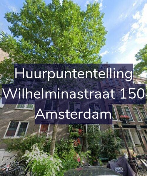 Foto gevel Huurpuntentelling voor Wilhelminastraat 150, Amsterdam