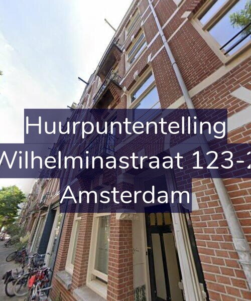 Foto gevel Huurpuntentelling voor Wilhelminastraat 123-2, Amsterdam