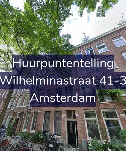 Foto gevel Huurpuntentelling voor Wilhelminastraat 41-3, Amsterdam