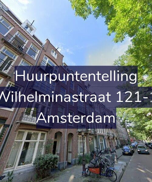 Foto gevel Huurpuntentelling voor Wilhelminastraat 121-1, Amsterdam