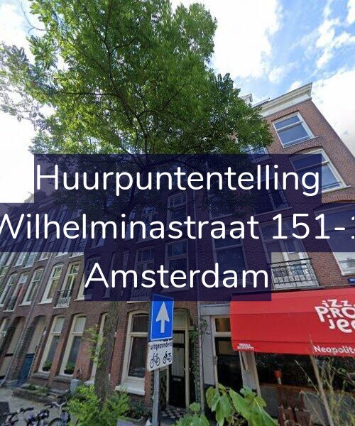 Foto gevel Huurpuntentelling voor Wilhelminastraat 151-1, Amsterdam