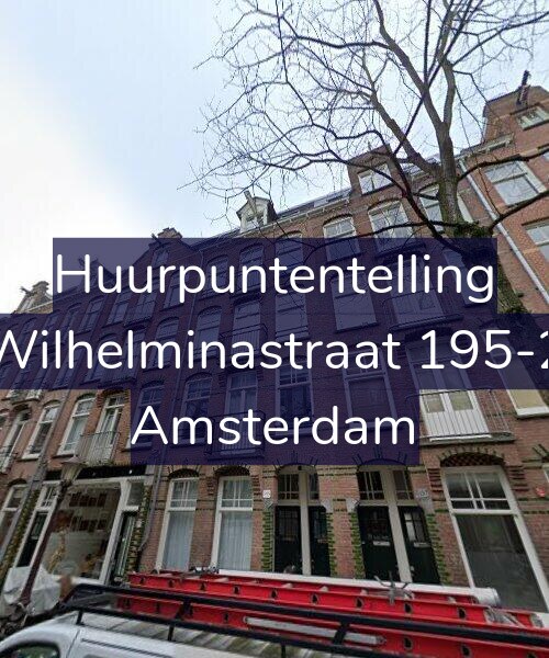 Foto gevel Huurpuntentelling voor Wilhelminastraat 195-2, Amsterdam